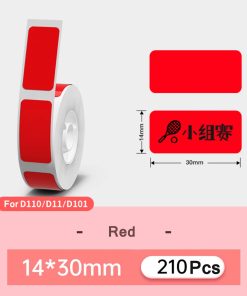 red Niimbot D11 D110 D101 Printing Label 12*30