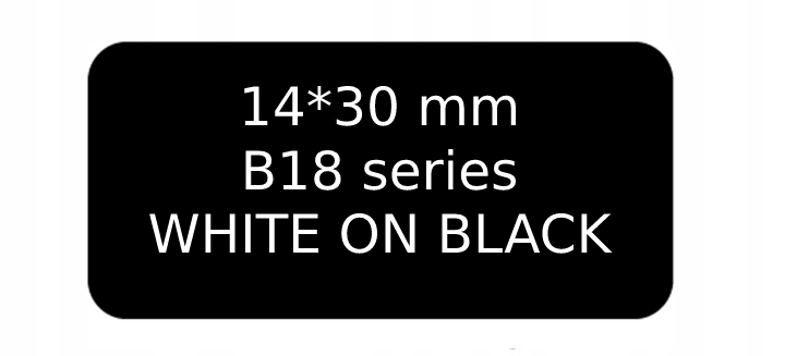NIIMBOT labels for B18 N1 PRINTER 14*30 bright BLACK - Image 3