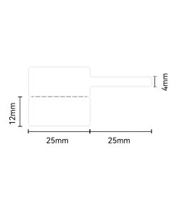 Alternative view of NIIMBOT - K2 / K3 - T25X24+25MM - 1,110 LABELS PER ROLL - WHITE JEWELLERY