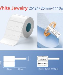 NIIMBOT - K2 / K3 - T25X24+25MM - 1,110 LABELS PER ROLL - WHITE JEWELLERY - Image 4