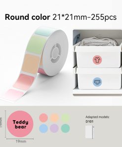 Niimbot D101 only T21X21MM -255 Round Multi Color