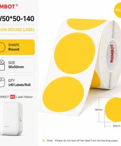 Niimbot M2 EW50*50-140 Yellow Round Thermal Transfer Labels