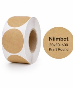 NIIMBOT K3 50x50mm Kraft Round Labels