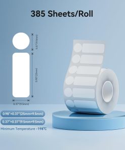 Alternative view of NIIMBOT M2/M3 Labels Low-Temperature Label Paper ow36.5*9.5-490 Labels/Roll, -80°C Freezing Adhesive Sticker