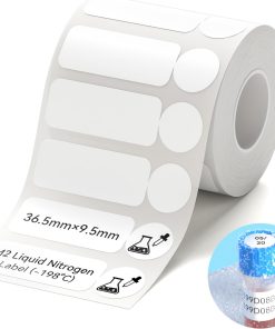 NIIMBOT M2/M3 Labels Low-Temperature Label Paper ow36.5*9.5-490 Labels/Roll, -80°C Freezing Adhesive Sticker