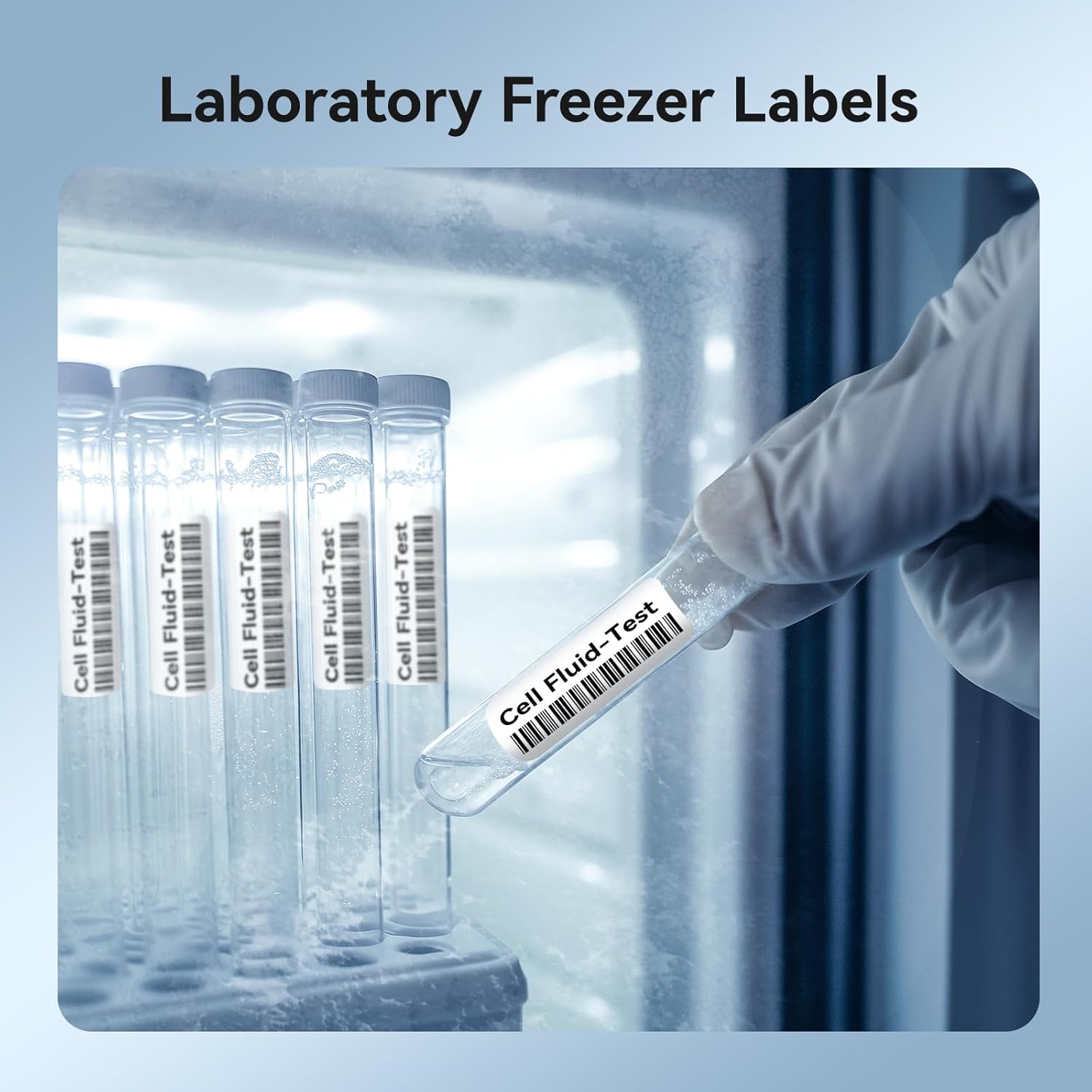 NIIMBOT M2 Liquid Nitrogen Label Stickers(25x9.5 mm), Suitable for Medical Scientific Research Sample Detection Centrifuge Tube, -198°C Freezing Low-Temperature Resistance, 385 Tags/Roll - Image 4