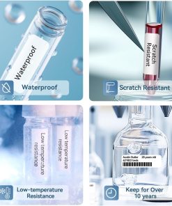 NIIMBOT M2 Liquid Nitrogen Label Stickers(25x9.5 mm), Suitable for Medical Scientific Research Sample Detection Centrifuge Tube, -198°C Freezing Low-Temperature Resistance, 385 Tags/Roll - Image 3