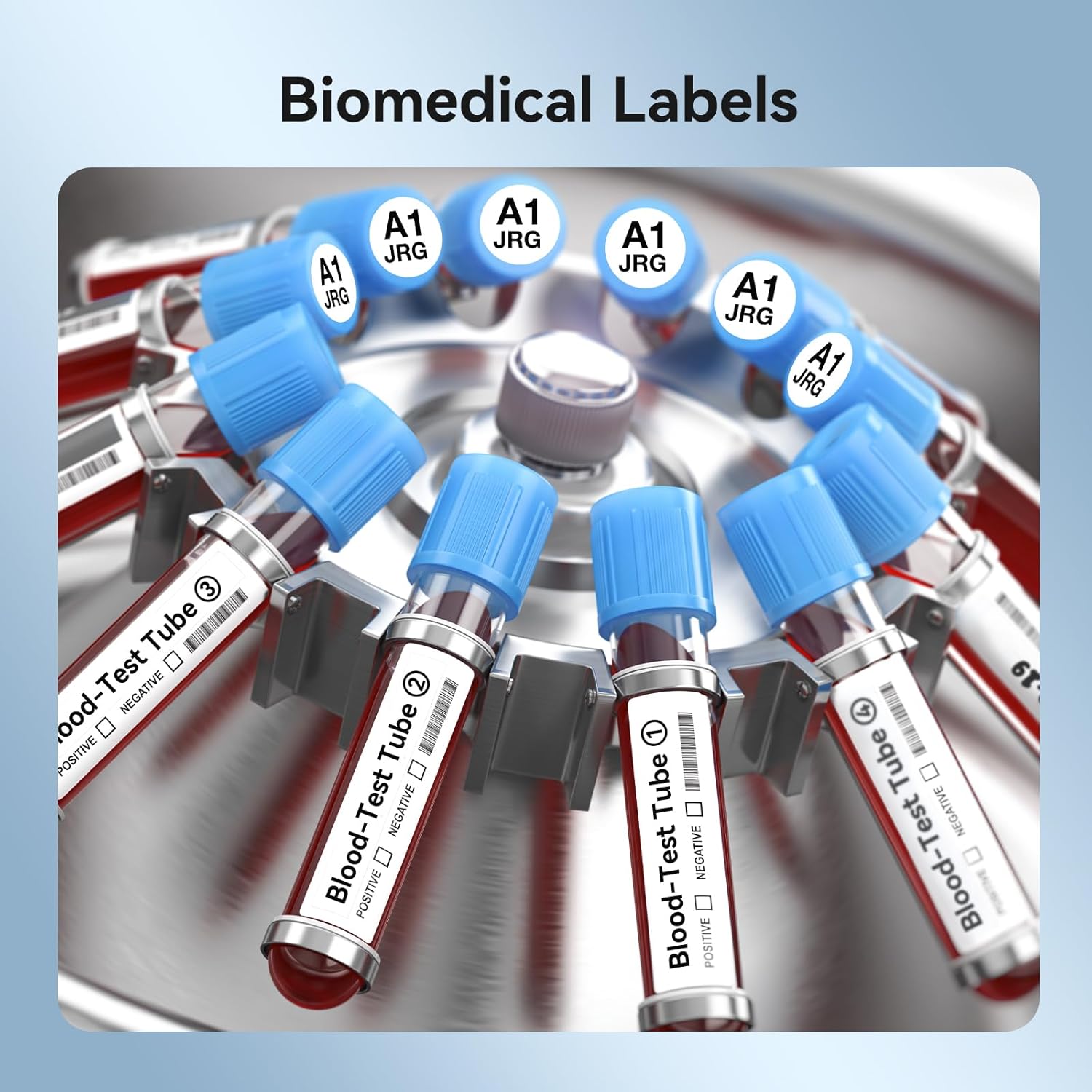 NIIMBOT M2 Liquid Nitrogen Label Stickers(25x9.5 mm), Suitable for Medical Scientific Research Sample Detection Centrifuge Tube, -198°C Freezing Low-Temperature Resistance, 385 Tags/Roll - Image 2