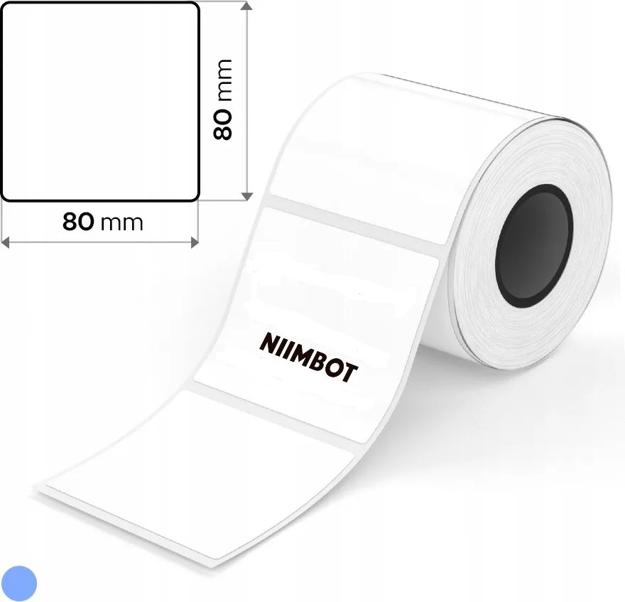 Niimbot K3 T80x80-385 White square Labels