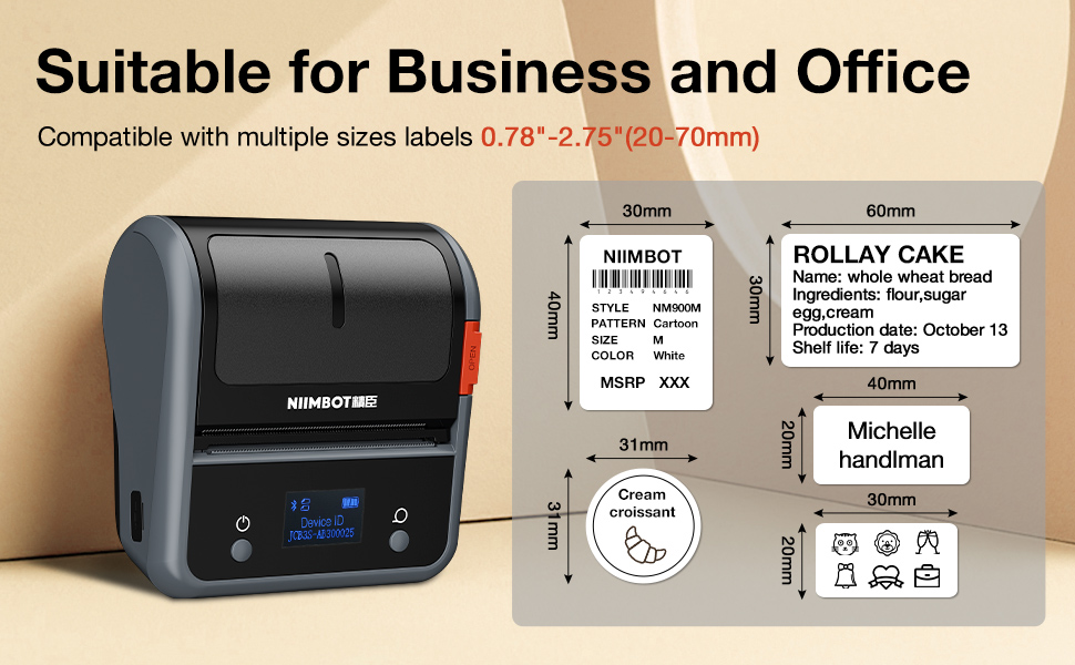 NIIMBOT B3S 3 Inch Label Printer