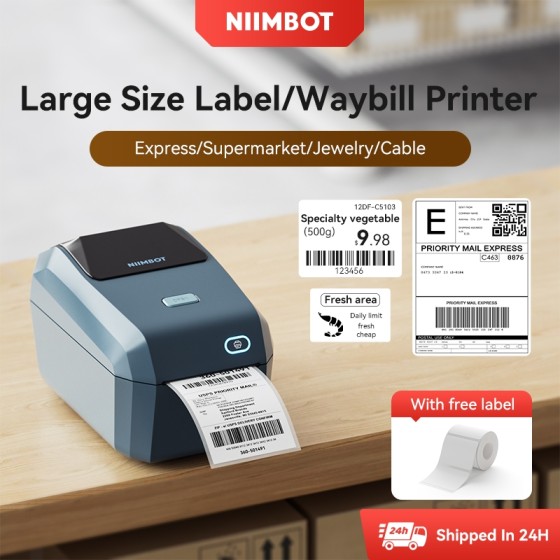 NIIMBOT K3 Smart Desktop Thermal Label Printer - Inkless Barcode & Shipping Printer - Image 3
