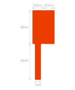 Niimbot B SeriesThermal Cable Labels T25x38+40mm -100 pcs red