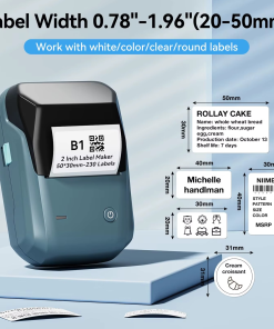 NIIMBOT B1 Bluetooth Label Maker - Portable Inkless Thermal Printer - Image 3
