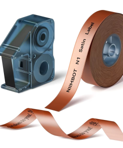 Niimbot N1 Satin Ribbon 14MMX5.1M Black on Brown